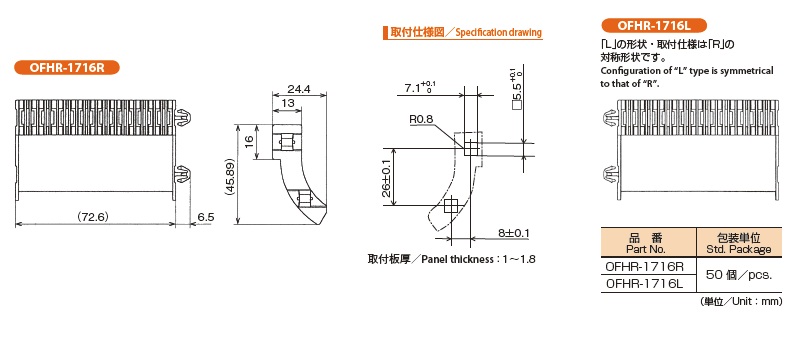 OFHR-11716特性