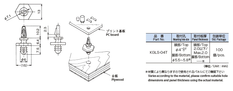 KGLS-04T特性